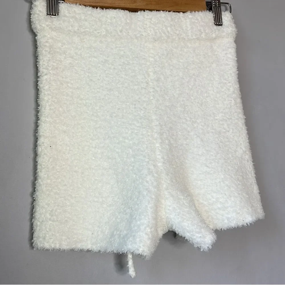 NWT Garage White Soft Fuzzy Shorts